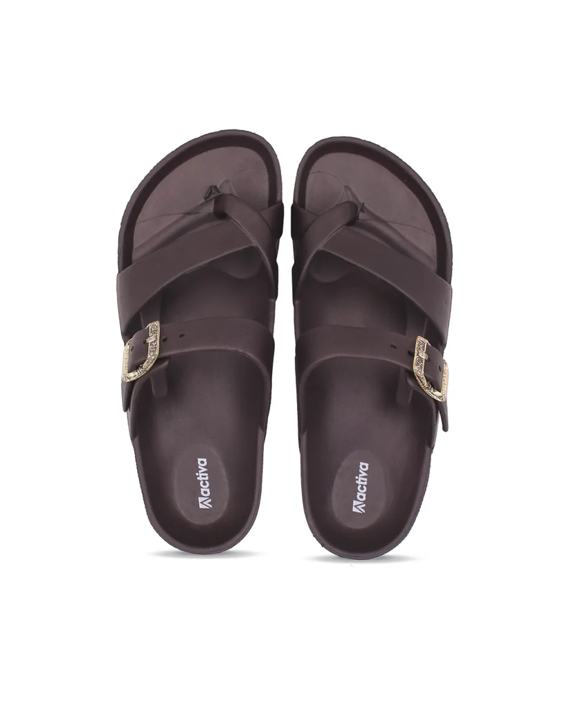 Women’s EVA Buckle Slides – Lightweight Waterproof Slip-On Sandals