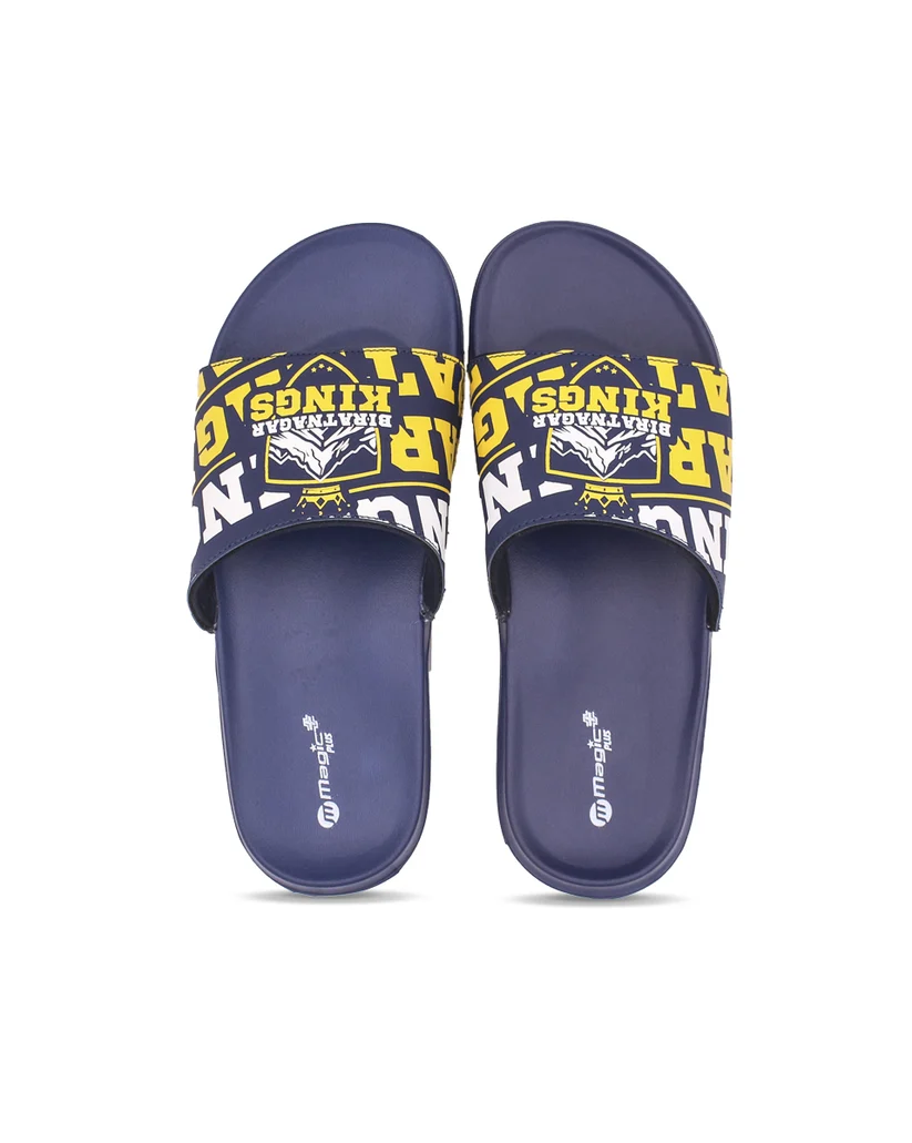 Birat Kings Magic+ Men’s Slides – Official NPL Supporter Slip-Ons (EVA Comfort)