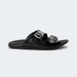 NERO 312SN -Black Slides For Men -Caliber Shoes Nepal