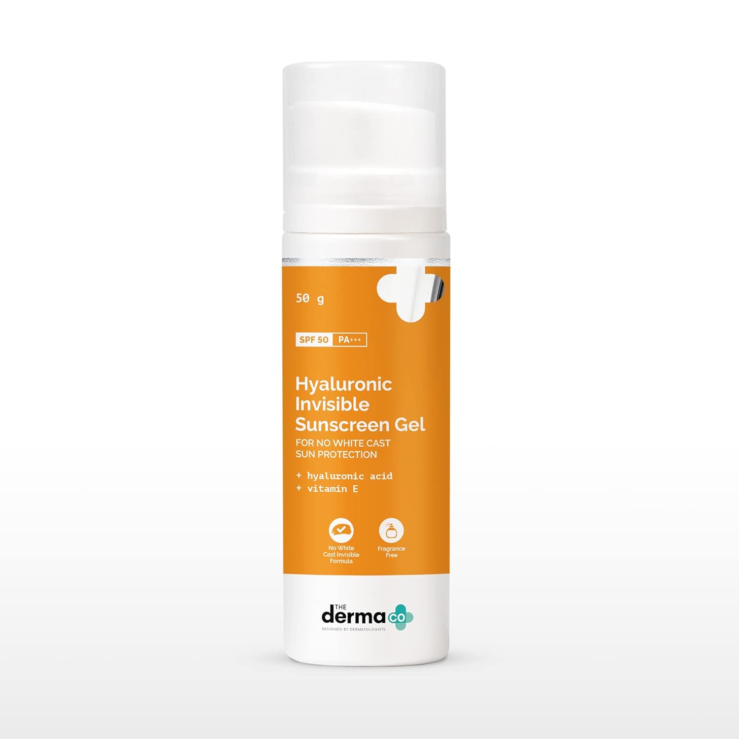The Derma Co. Hyaluronic Invisible Sunscreen Gel with Hyaluronic Acid & Vitamin E, 50gm (8904417300246)