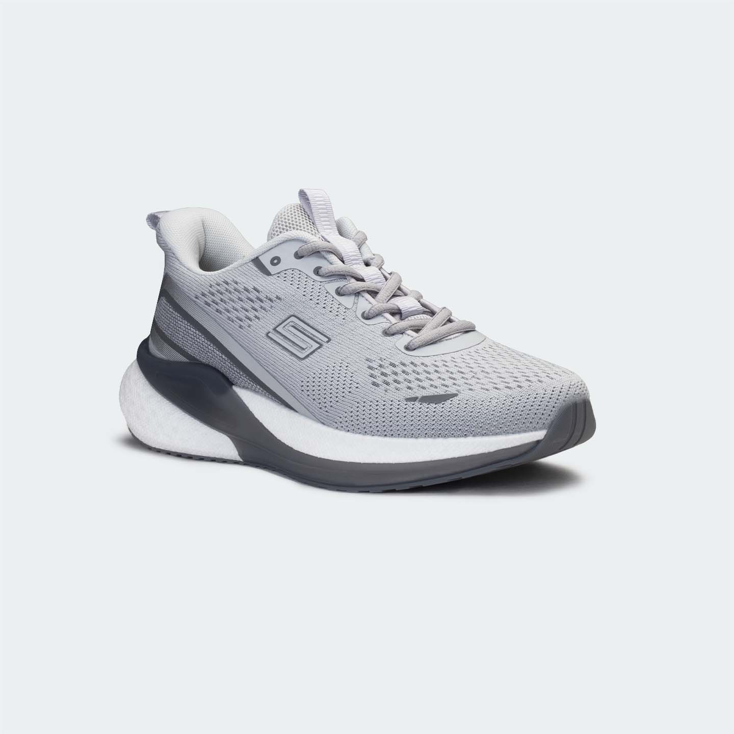 VELOCITY 753 -Light Grey Sport Shoes for Men -Caliber Shoes Nepal