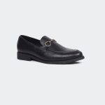 LUTHER A540G -Black Lace Up Formal Shoes For Men -Caliber Shoes Nepal
