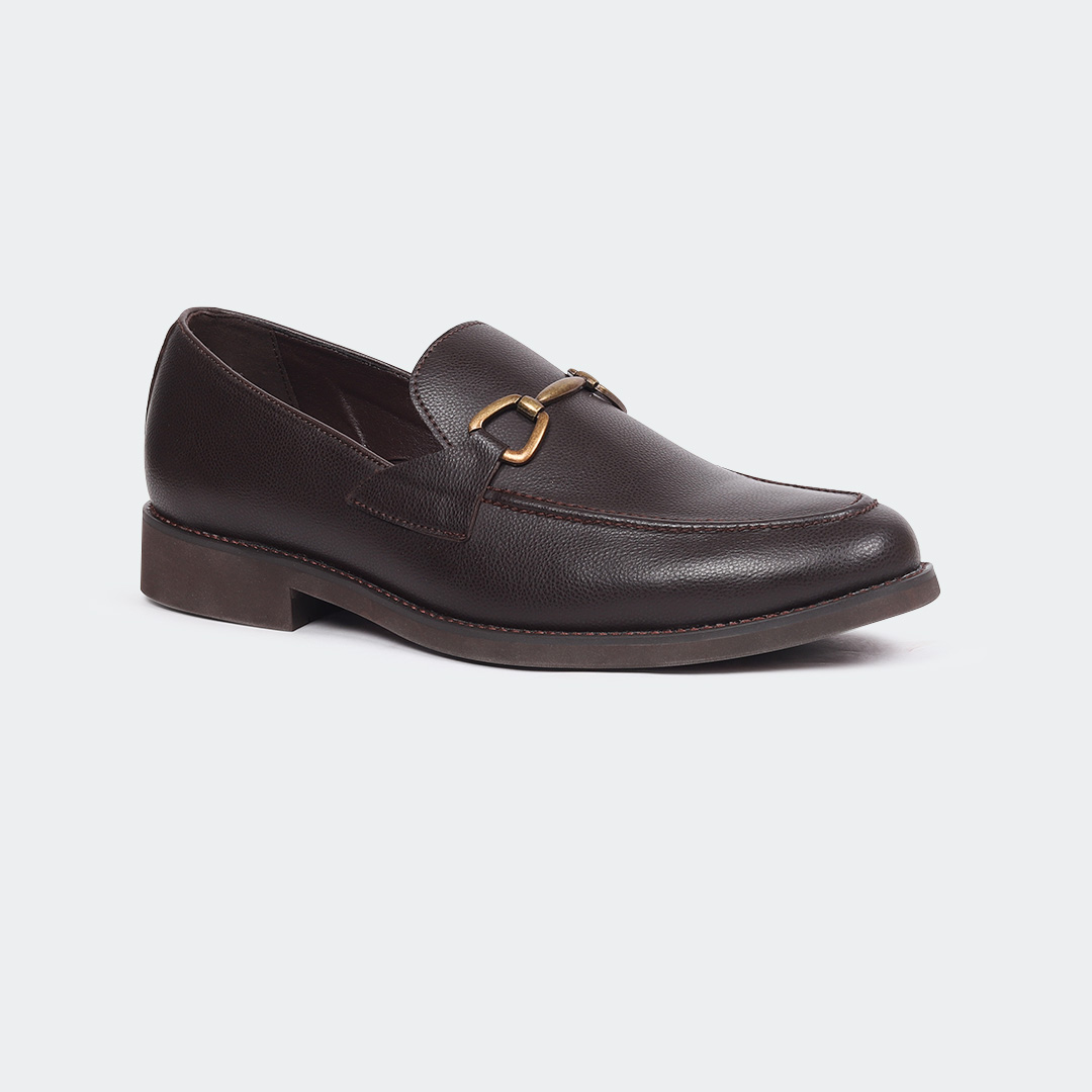 LUTHER A540G -Coffee Lace Up Formal Shoes For Men -Caliber Shoes Nepal