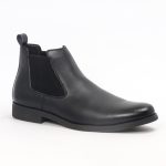 A481C -Black Chelsea Boots For Men -Caliber Shoes Nepal