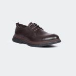 BRADFORD N536G -Coffee Lace Up Formal Shoes For Men -Caliber Shoes Nepal