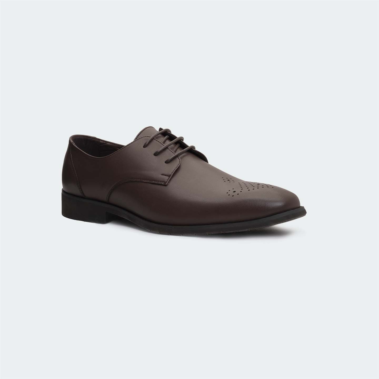 Kingsley T660C-CFF -Brown Lace Up Formal Shoes For Men -Caliber Shoes Nepal