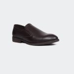 LOGAN Y538G -Coffee Penny Formal Shoes For Men -Caliber Shoes Nepal