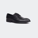 CLAUDE Y542G -Black Lace Up Formal Shoes For Men -Caliber Shoes Nepal