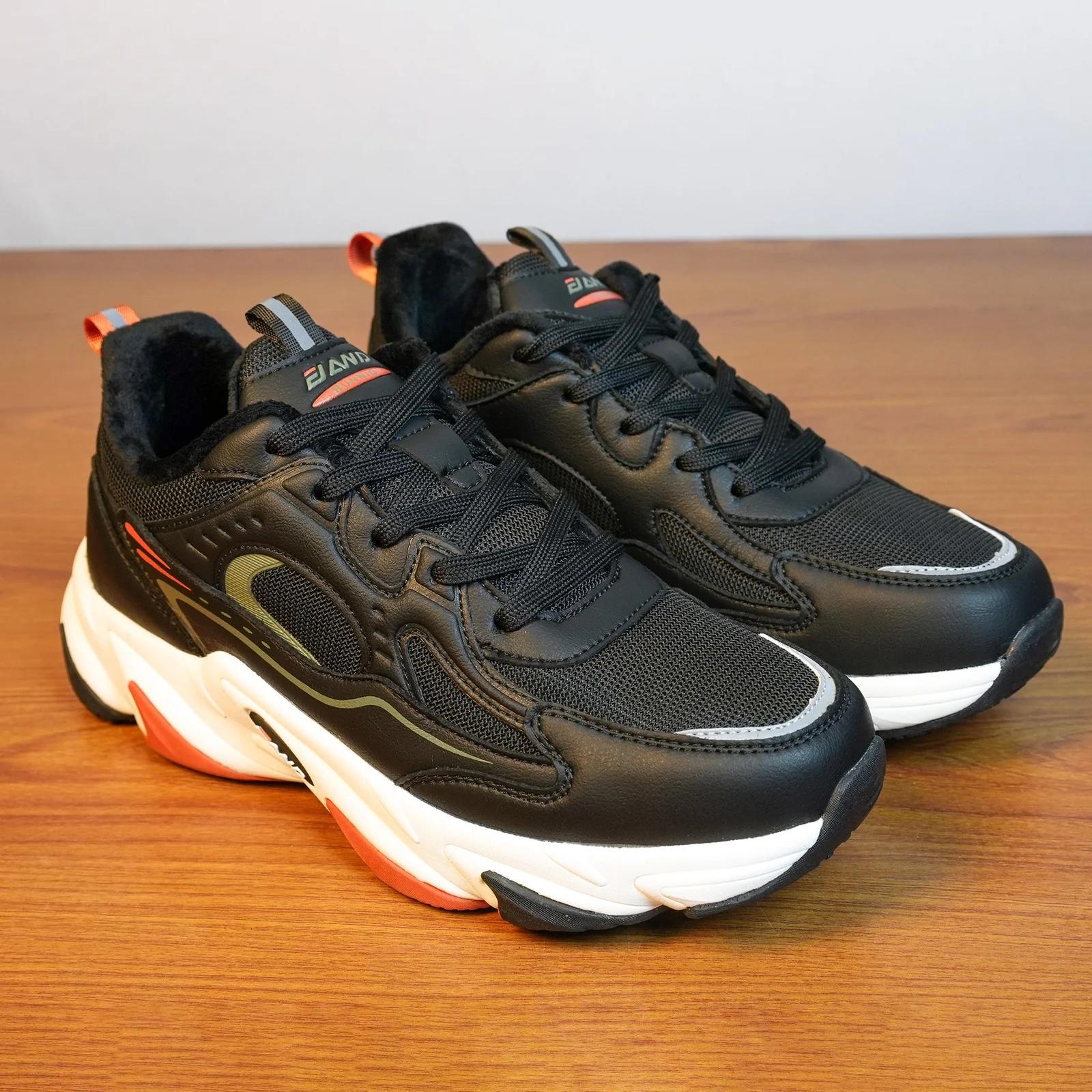 FANDEI Men's Fur-Lined Sports Sneakers GS114