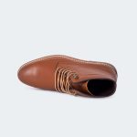 NICHOLAS A500G-Brown Lace Up Boots For Men -Caliber Shoes Nepal