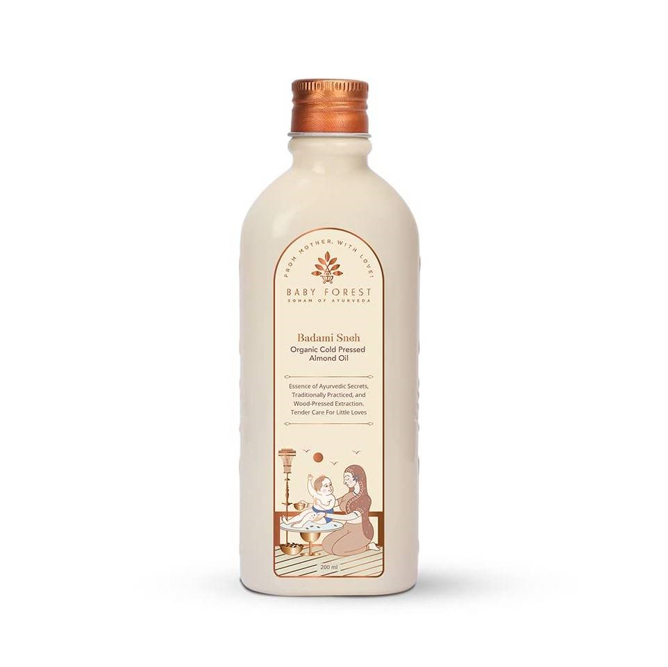 Baby Forest Badami Sneh- Organic Cold Pressed Almond Oil 200Ml BW1116