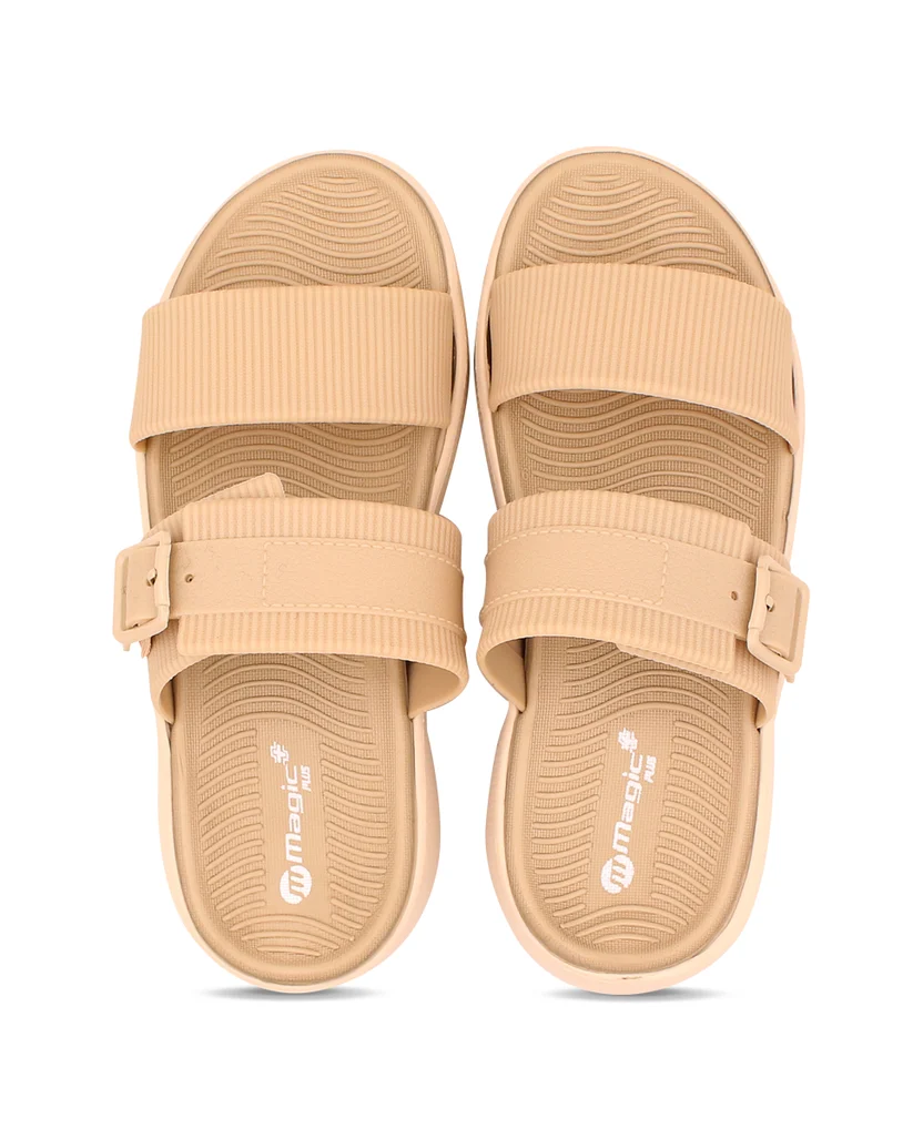 Doctor Sole Magic+ Women Slides – EVA Cushioned Dual Strap Comfort Sandals