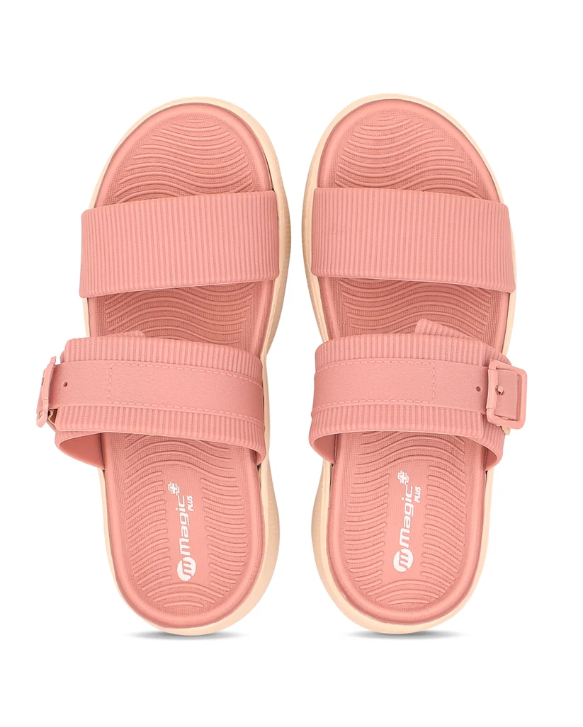 Doctor Sole Magic+ Women Slides – EVA Cushioned Dual Strap Comfort Sandals