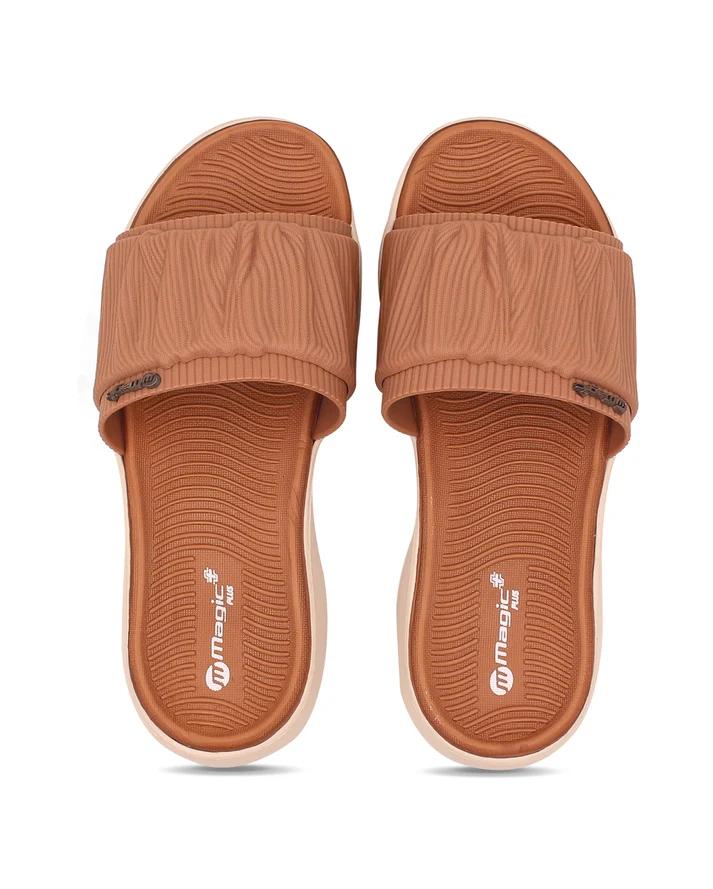 DOCTOR SOLE Magic+ Women's Cushioned Comfort Slide Sandals – Lightweight Orthopedic Slip-On Slides for Everyday Wear
