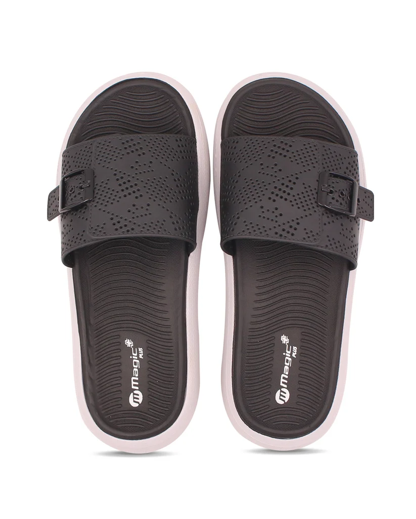 DOCTOR SOLE Magic+ Women's Orthopedic Comfort Slide Sandals with Adjustable Buckle