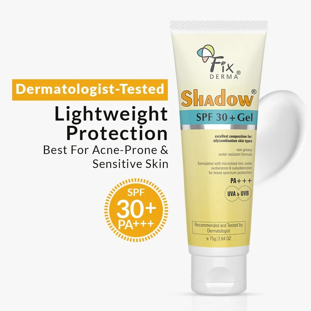 Shadow SPF 30+ Gel Sunscreen  Lightweight Gel Sunscreen for Oily & Acne-Prone Skin
