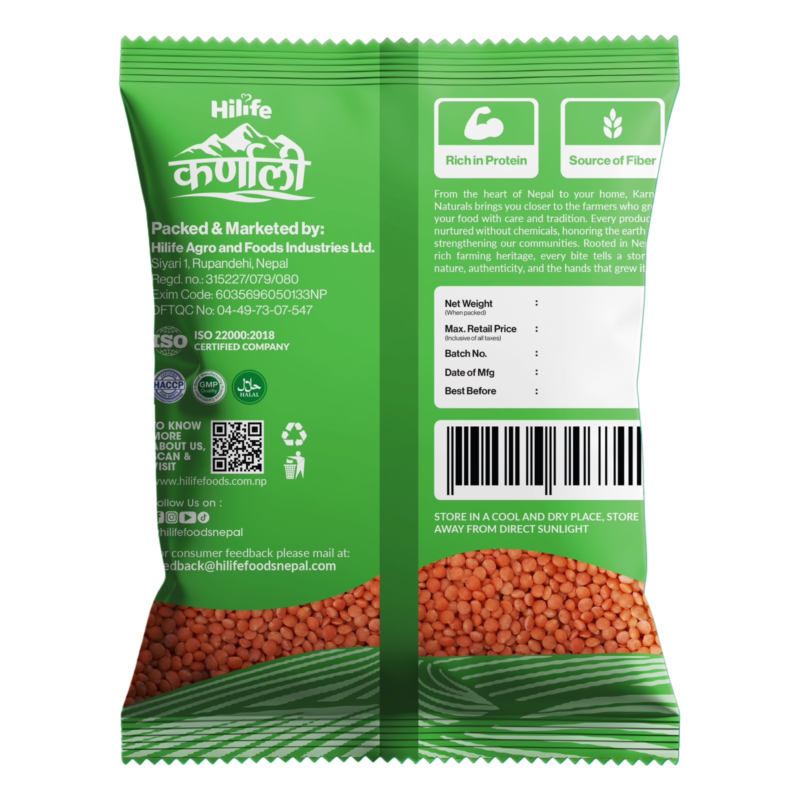 Hilife Karnali Musuro Dal 1KG