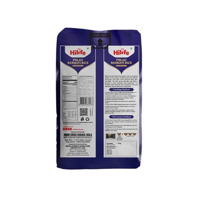 Hilife Pulao Basmati Rice Rice 1kg