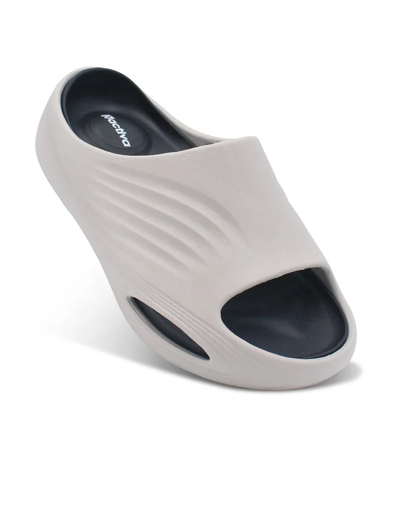Activa Men's Ultra Comfort Slides – Lightweight Cushioned Open-Toe Slides for Everyday Wear