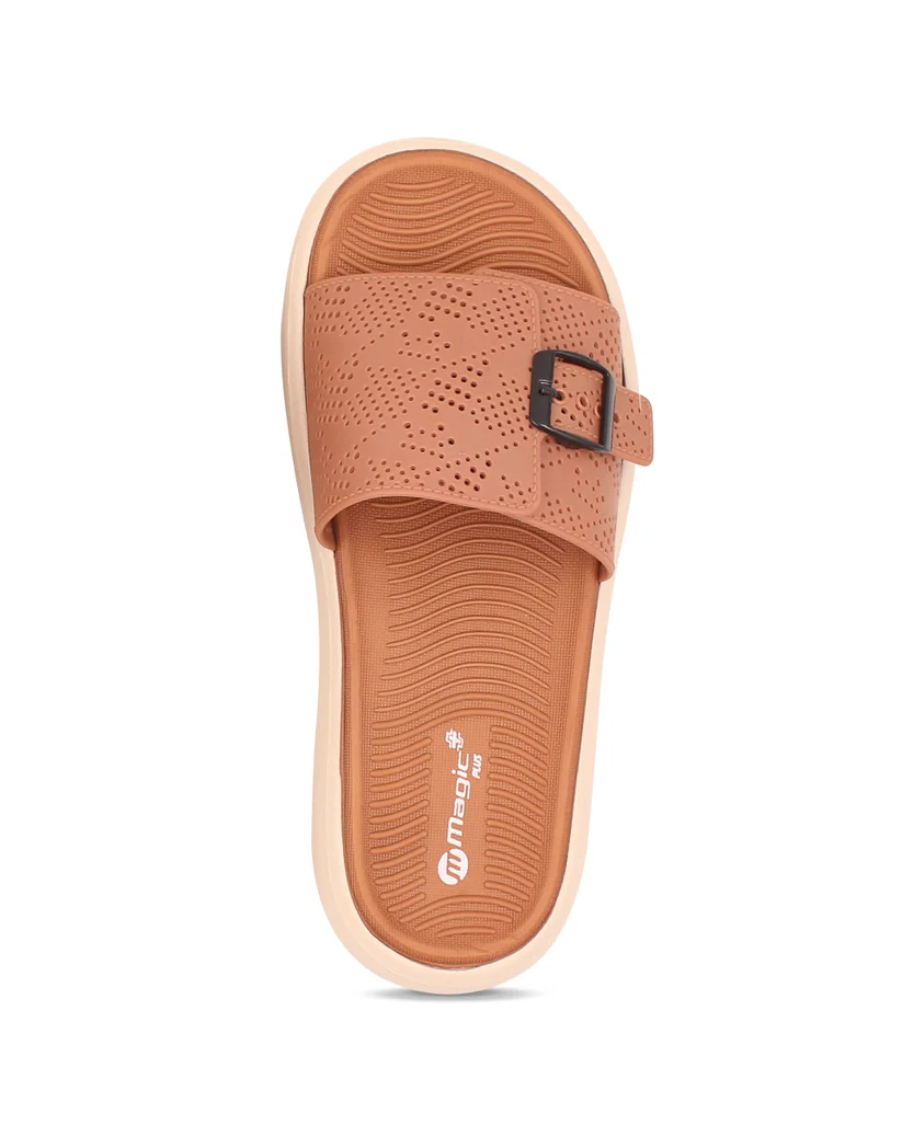 DOCTOR SOLE Magic+ Women's Orthopedic Comfort Slide Sandals with Adjustable Buckle