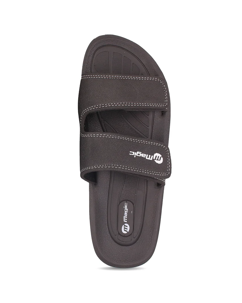 Men’s Magic+ Adjustable Slides – Dual Strap EVA Comfort Slippers