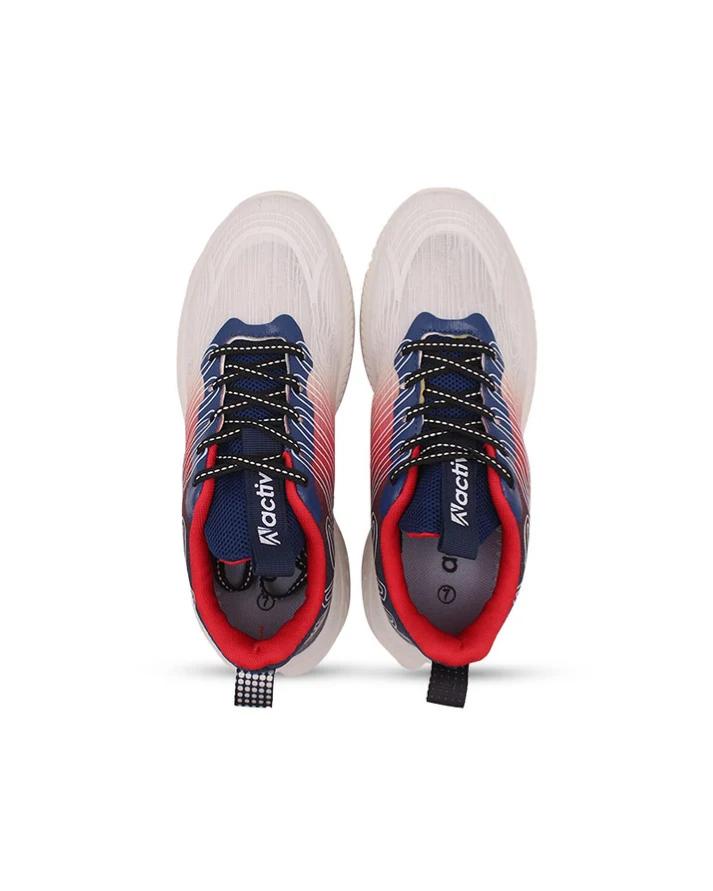 Navy Blue Lace-Up Sneakers - Men's Casual Sport Shoes