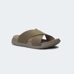 CRUZ 310SK -Olive Slides for Men -Caliber Shoes Nepal