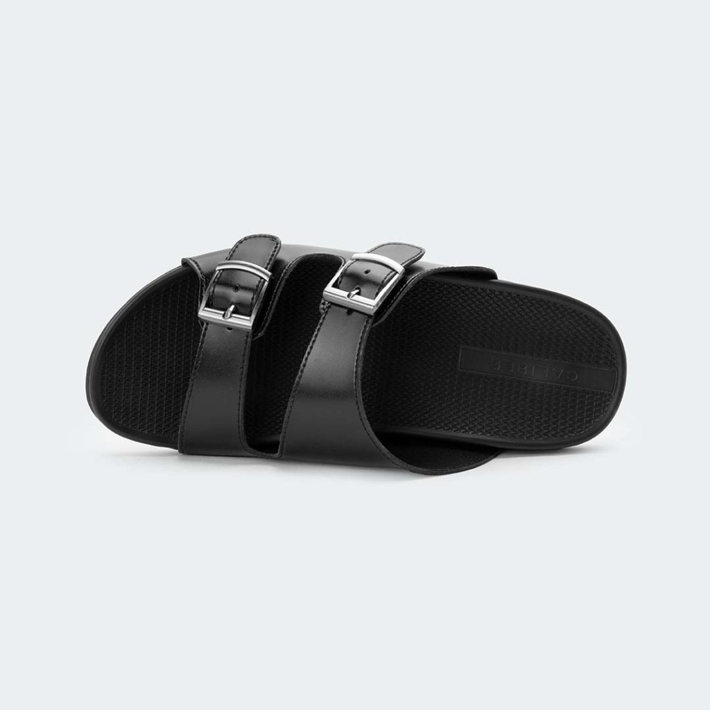 NERO 312SN -Black Slides For Men -Caliber Shoes Nepal