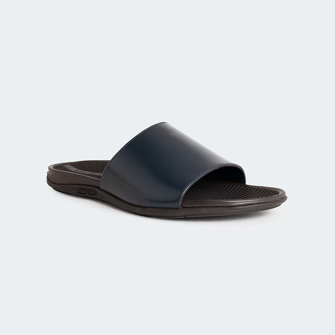 VESPER 315SN -Navy Slides For Men -Caliber Shoes Nepal