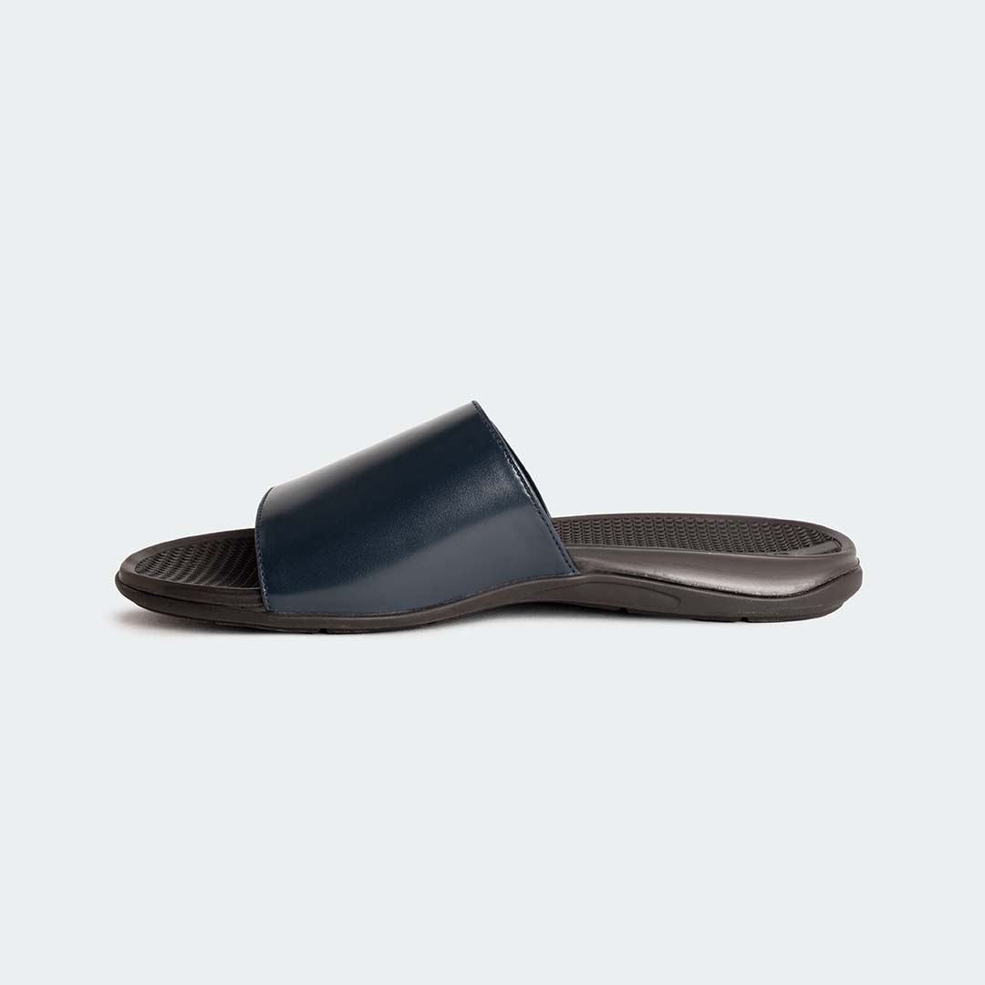 VESPER 315SN -Navy Slides For Men -Caliber Shoes Nepal