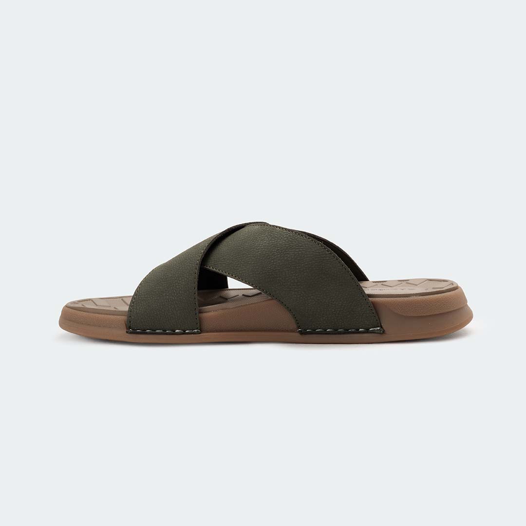 KAIRO 317SK – Green Slides For Men – Caliber Shoes Nepal