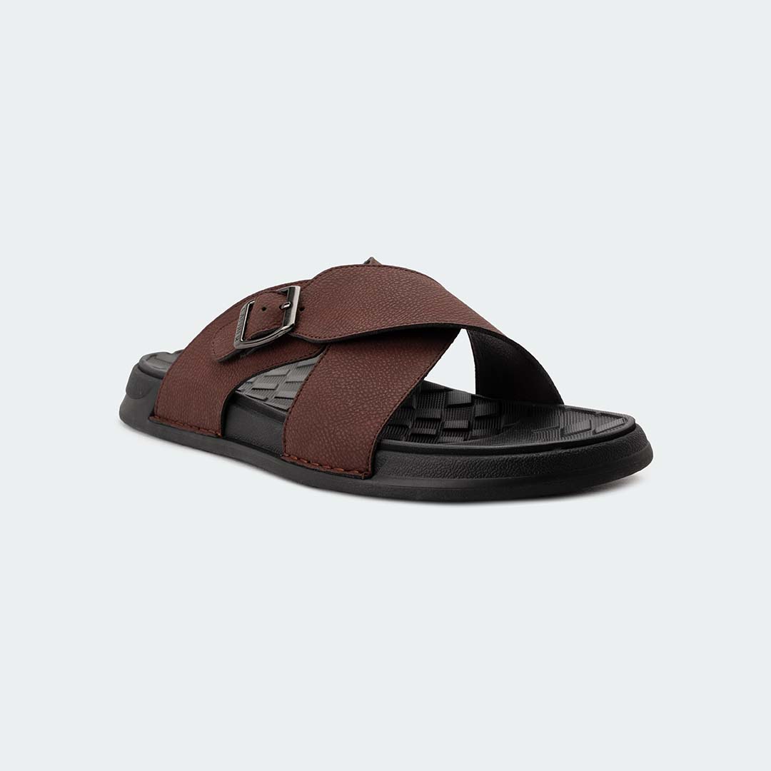 KAIRO 317SK -Maroon Slides For Men -Caliber Shoes Nepal