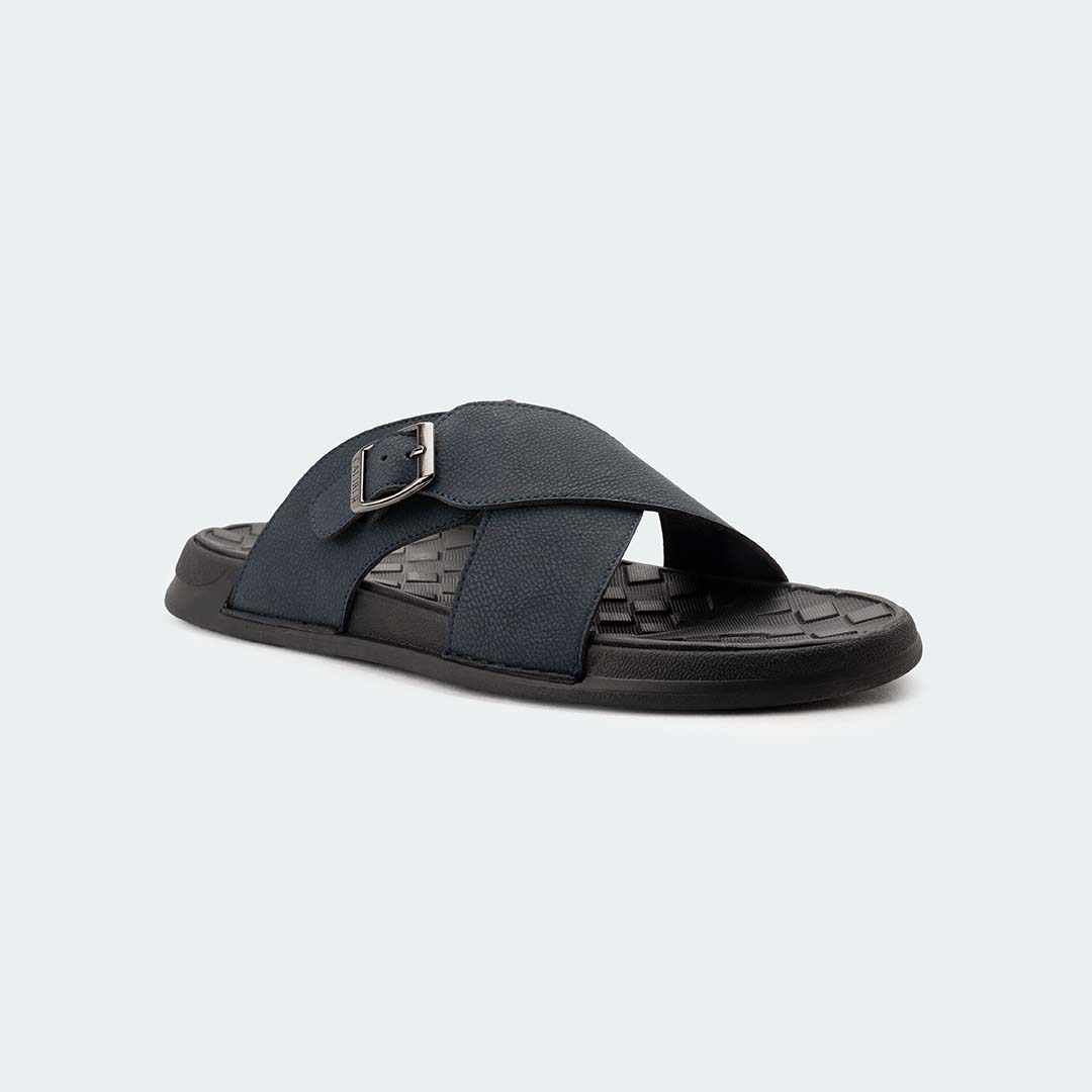 KAIRO 317SK – Navy Slides For Men – Caliber Shoes Nepal