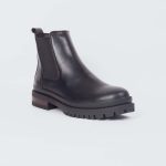 U483C ISABELLA -Black Boots For Women -Caliber Shoes Nepal