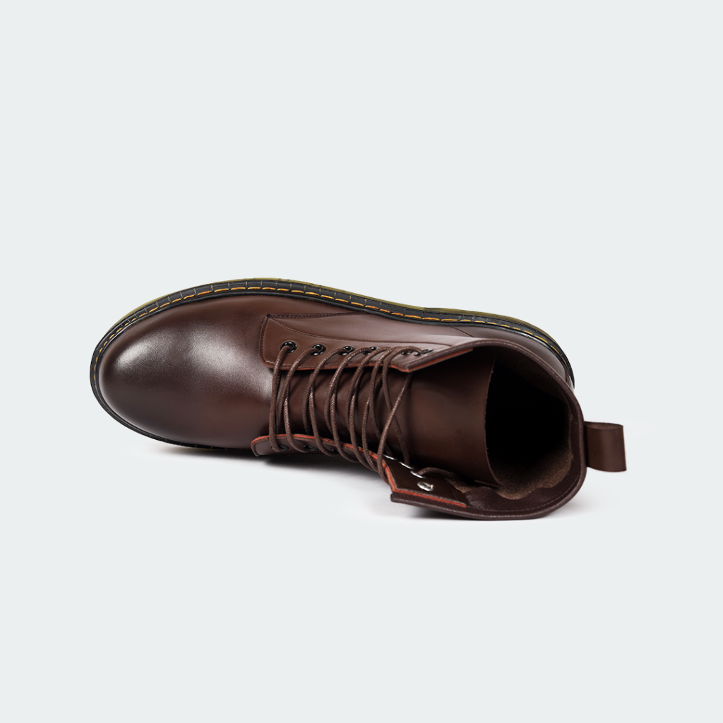 ALFRED 468 C -Coffee Lace Up Boots For Men -Caliber Shoes Nepal