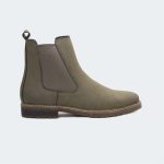 ARCHER A484SK -Olive Chelsea Boots For Men -Caliber Shoes Nepal