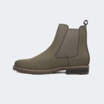 ARCHER A484SK -Olive Chelsea Boots For Men -Caliber Shoes Nepal