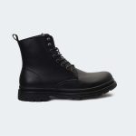 AIDEN D499G -Black Lace Up Boots For Men -Caliber Shoes Nepal