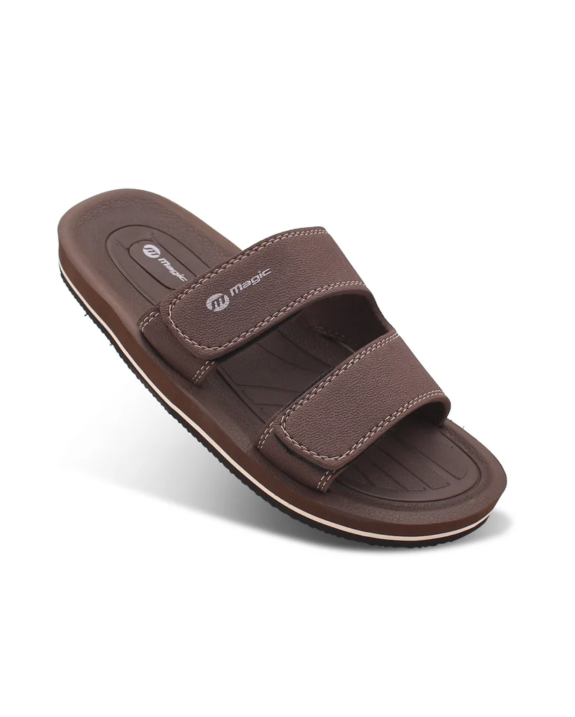 Men’s Magic+ Adjustable Slides – Dual Strap EVA Comfort Slippers