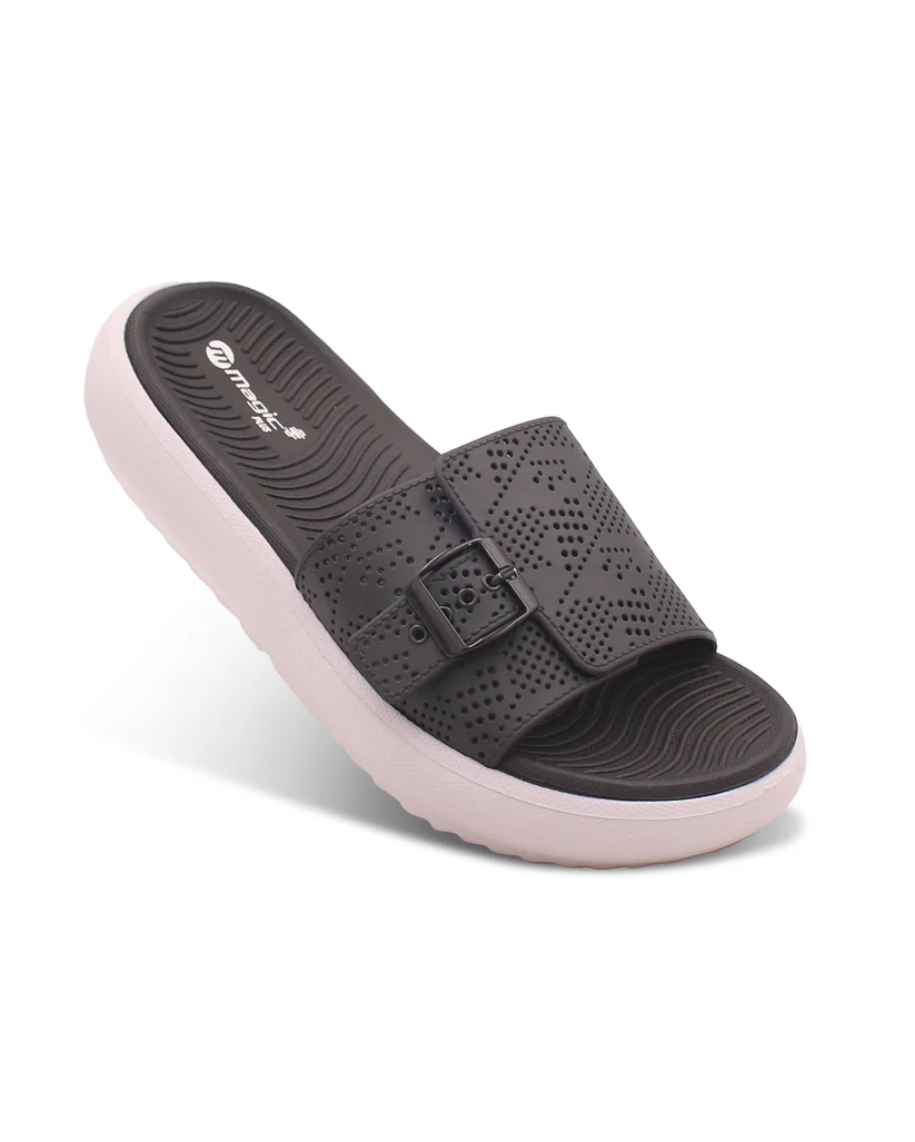 DOCTOR SOLE Magic+ Women's Orthopedic Comfort Slide Sandals with Adjustable Buckle