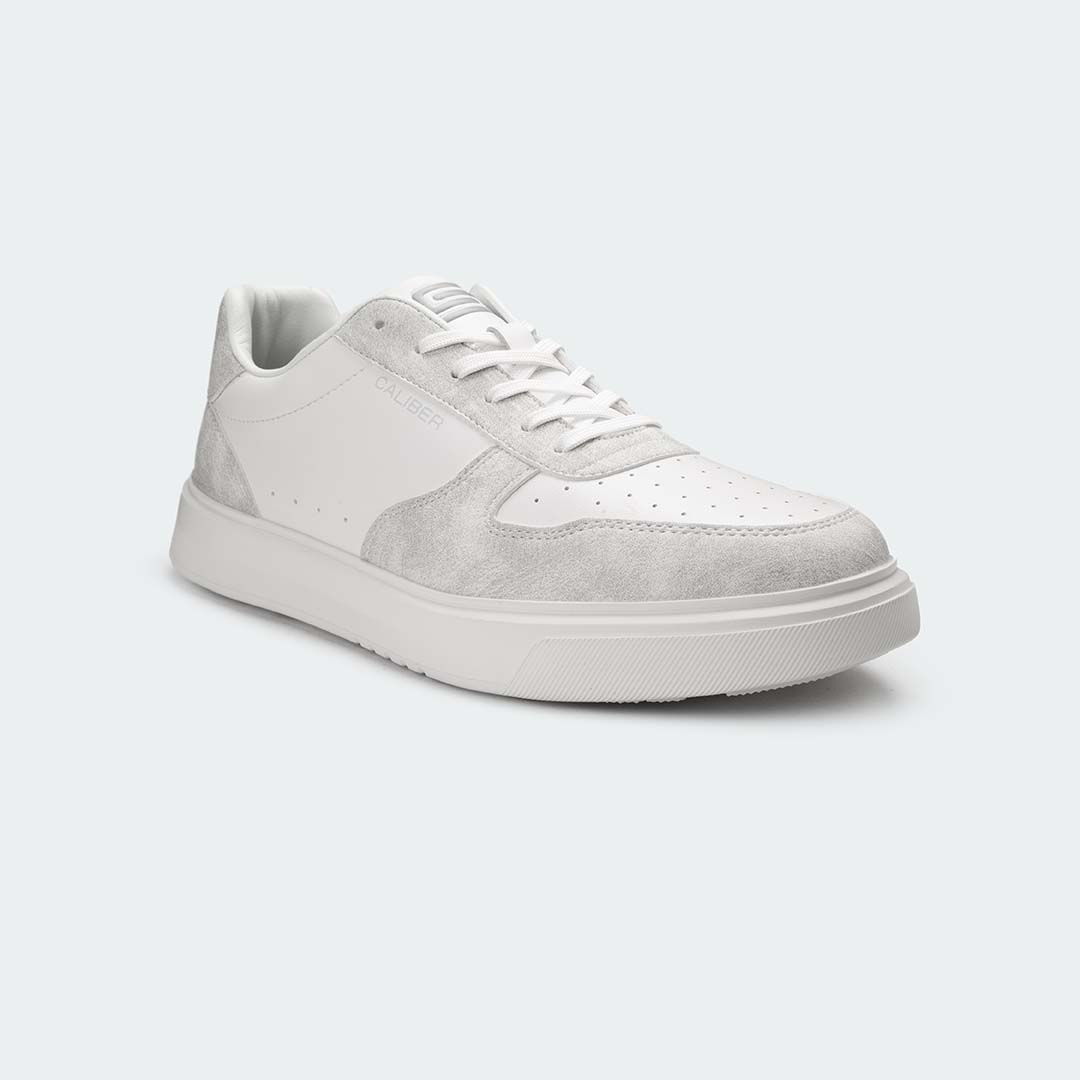 BLANC 572 – White/Bone Casual Sneakers For Men – Caliber Shoes Nepal