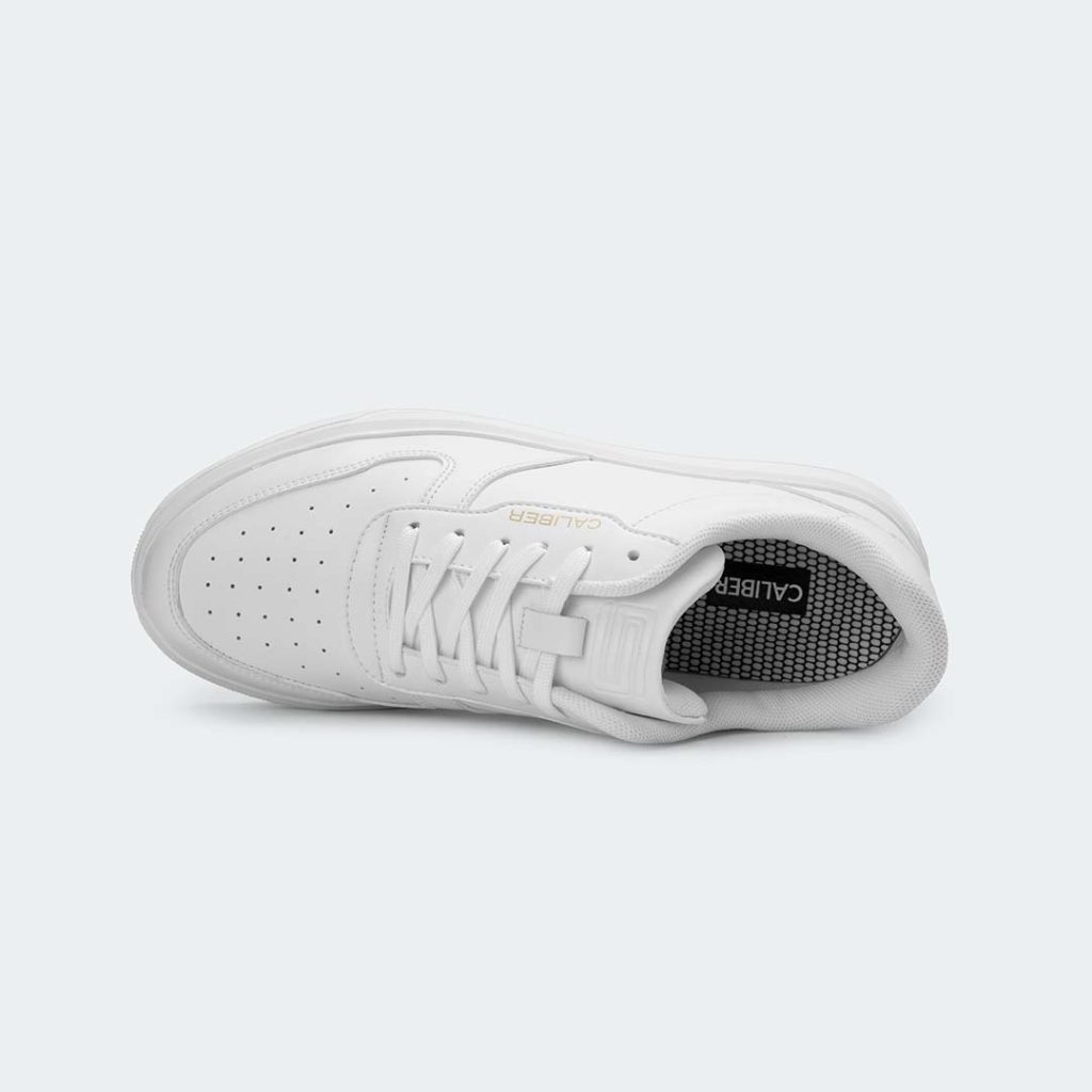 BLANC 572 – White Casual Sneakers For Women – Caliber Shoes Nepal