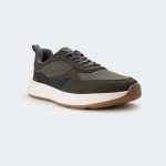 RIDGE 573SK -Green-Grey Casual Sneakers For Men -Caliber Shoes Nepal