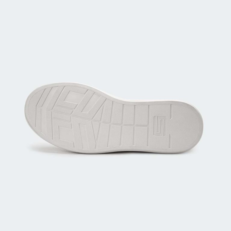 AUREO 574R – White Bone Casual Sneakers For Men – Caliber Shoes Nepal