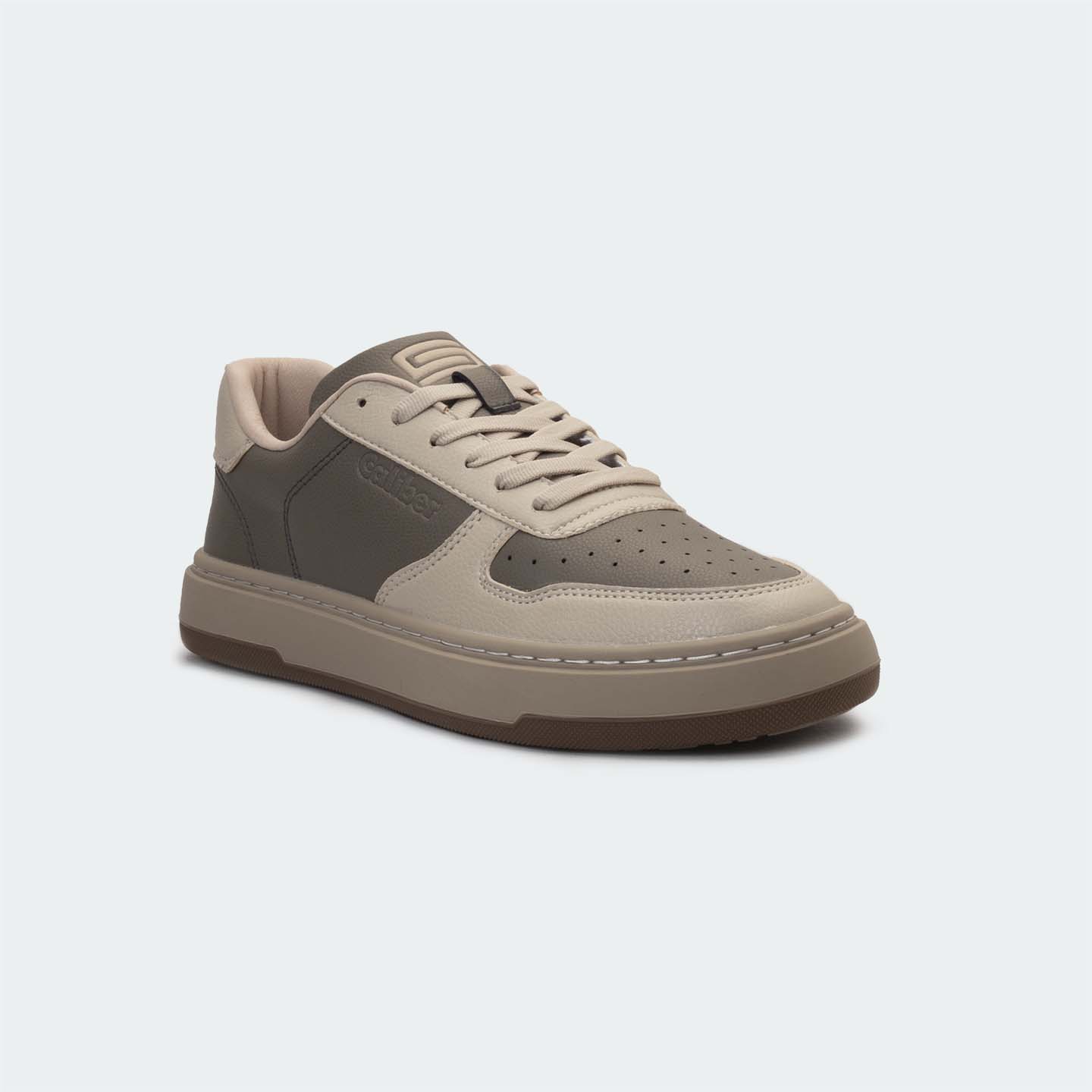 LEXOR 576G.W -Fossil/Cream Casual Sneakers For Women -Caliber Shoes Nepal
