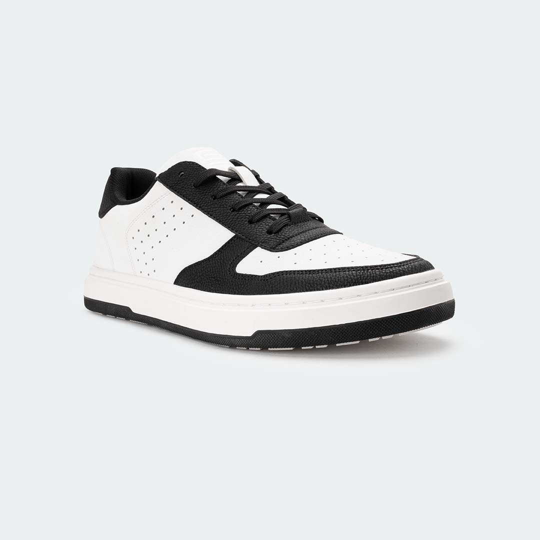 LEXOR 576SK -Black and White Casual Sneakers For Men -Caliber Shoes Nepal