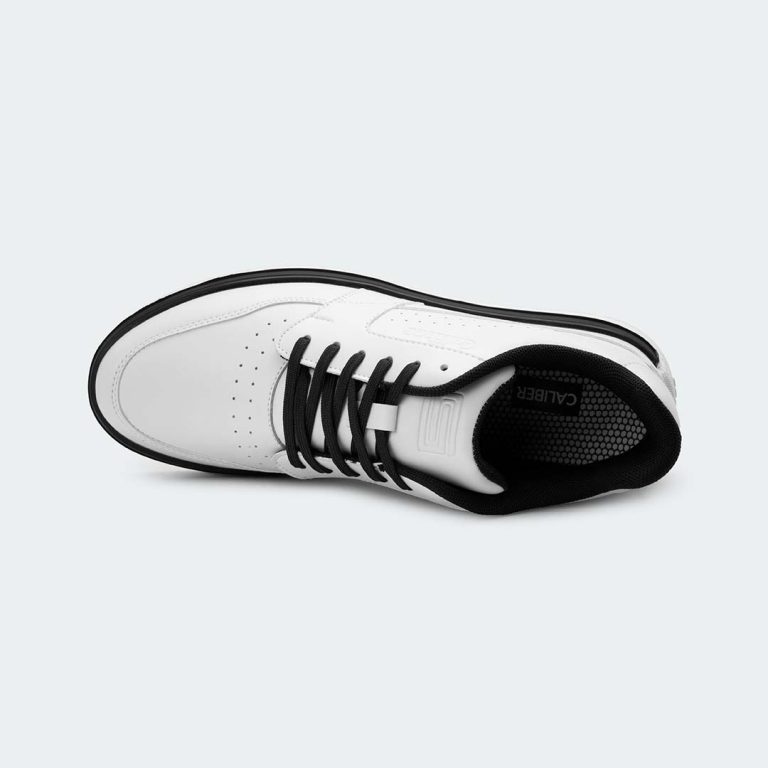 CARBON 579C – White/Black Casual Sneakers For Men – Caliber Shoes Nepal