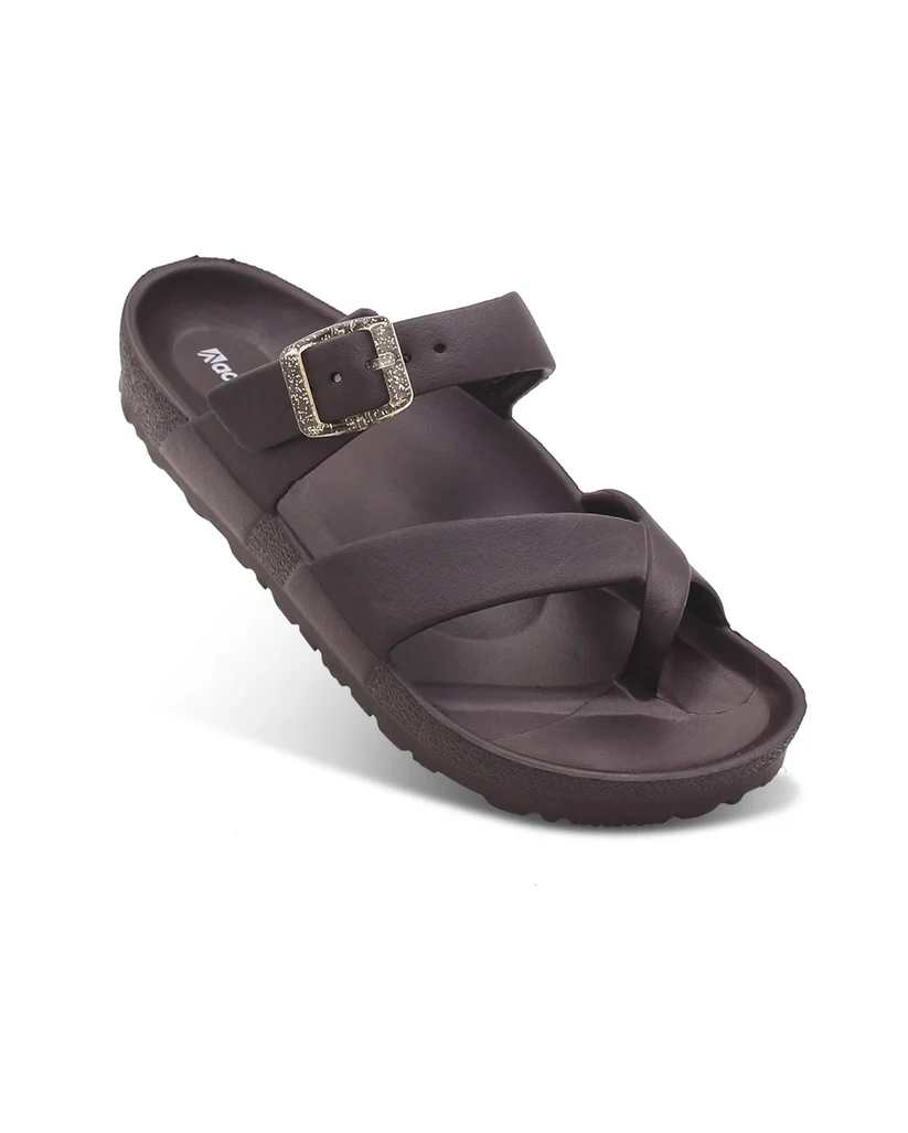 Women’s EVA Buckle Slides – Lightweight Waterproof Slip-On Sandals