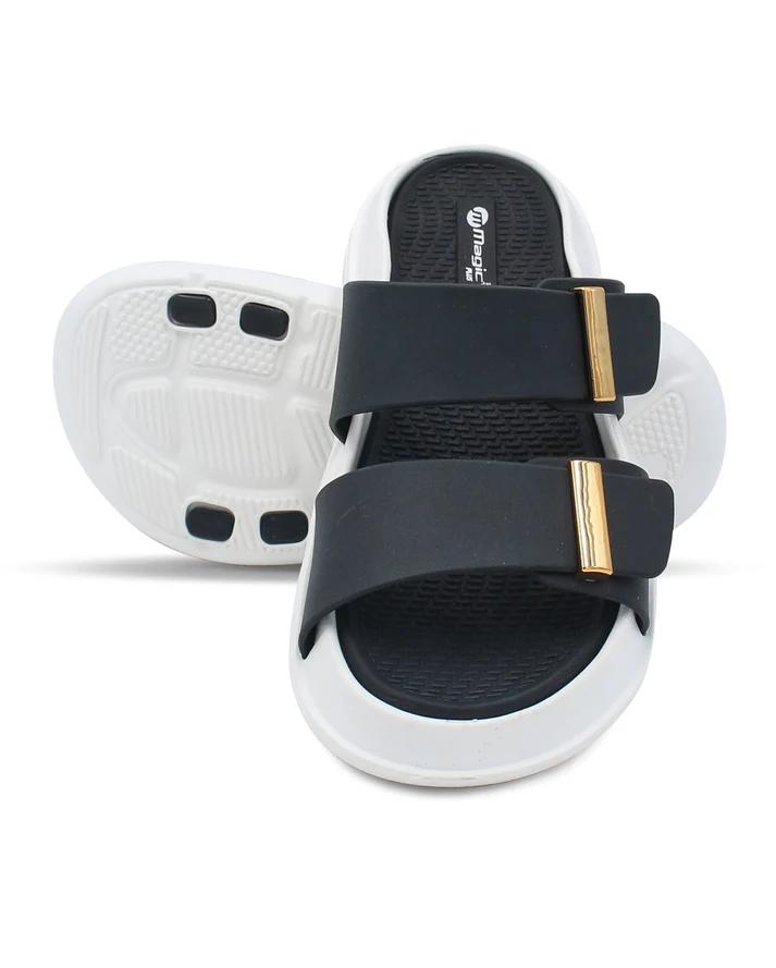 DOCTOR SOLE Magic+ Women's Double Strap Comfort Slides – Lightweight Cushioned Slip-On Sandals for Everyday Wear