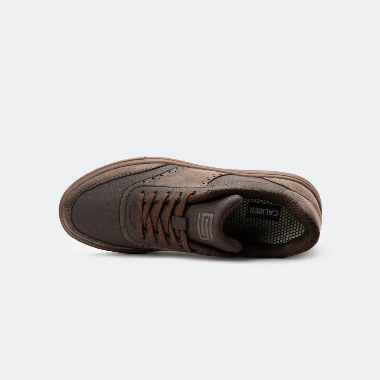 AUREO 574R – Coffee Casual Sneakers For Men – Caliber Shoes Nepal